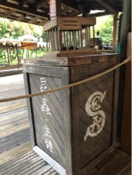 S.E.A. logo on crate